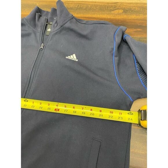Adidas Navy Sport Jacket Full Zip Parley Ocean Plastic Ecologic Men’s Size XL - Picture 8 of 8